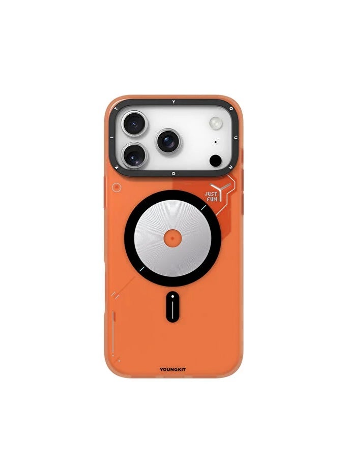 YOUNG KIT Youngkit Spy Series Magnetic Type For iPhone 17 Pro Max - Orange - Image 1